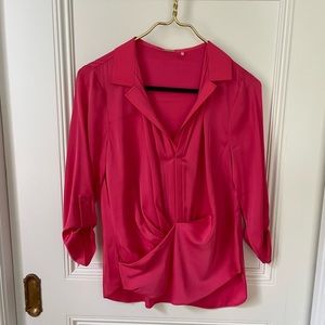Elie Tahari pink blouse